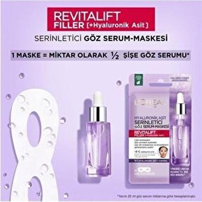 LOréal Paris Revitalift Filler Göz Serum-Maskesi 1 Adet Göz Altı Torbalarını Azaltıcı Etki
