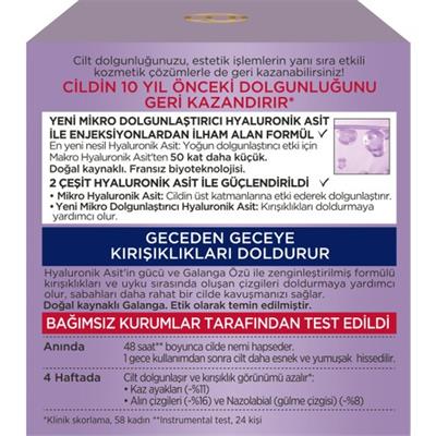 LOréal Paris Revitalift Filler Yoğun Dolgunlaştırıcı Yaşlanma Karşıtı Gece Kremi 50Ml - Hyaluronik Asit