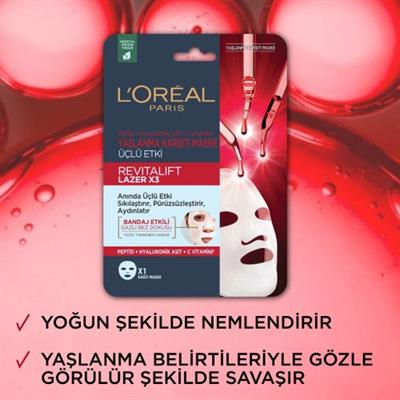 LOréal Paris Revitalift Lazer X3 Yaşlanma Karşıtı Maske