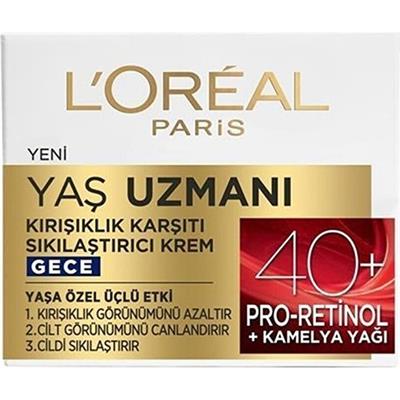 LOréal Paris Yaş Uzmanı 40+ Sıkılaştırıcı Gece Kremi