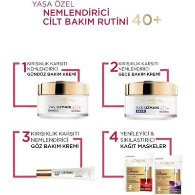 LOréal Paris Yaş Uzmanı Sıkılaştırıcı Kağıt Maske 40+