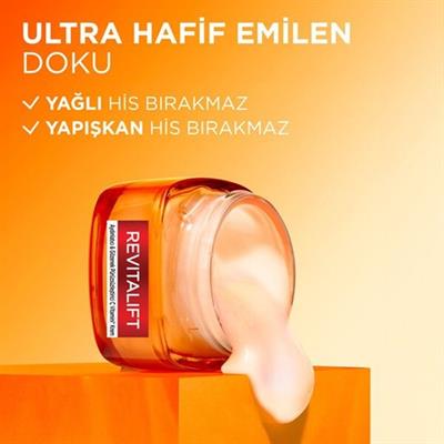Loreal Paris Revitalift Aydınlatıcı ve Gözenek Karşıtı C Vitamini Krem 50ML