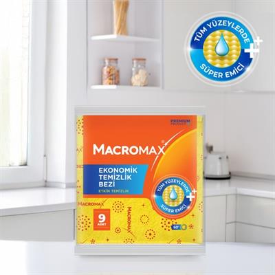 Macromax Ekonomik Temizlik Bezi 9lu