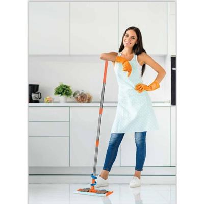 Macromax Famous+ Düz Mop Yer Temizlik Sistemi, Islak ve Kuru Kullanım, 360 Döner Başlıklı Pratik Paspas