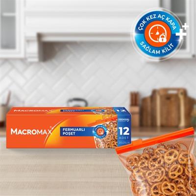 Macromax Fermuarlı Buzdolabı Poşeti