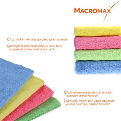 Macromax Mikrofiber Temizlikbezi 3lü