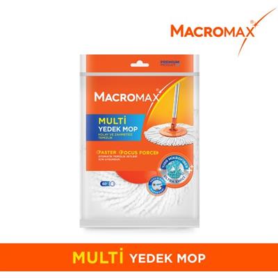 Macromax Yedek Mop Başlığı %100 Mikrofiber Yapısıyla Maksimum Hijyen Tek Parça