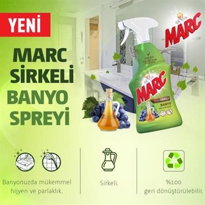 Marc Banyo Yüzey Temizleyici Sprey Sirkeli 750 ml