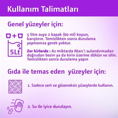 Marc Yüzey Temizleyici Lavanta 900 ml