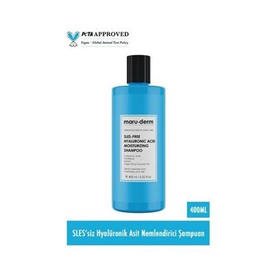 Maru.derm Maruderm Sles-Free Hyalüronik Asit Nemlendirici Şampuan 400 ml | Sülfatsız,tuzsuz,vegan Şampuan