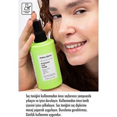 Maru.derm Rosemary Hair Toner Arındırıcı Etkiyle Yağlı Ciltler İçin 200 ml