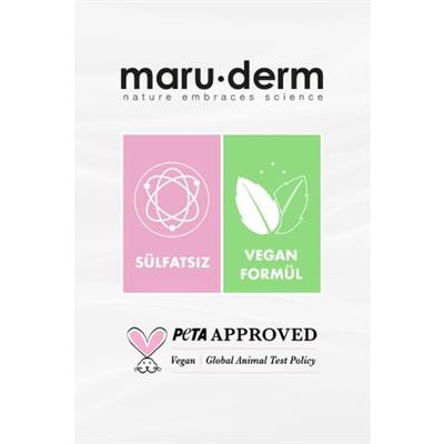 Maruderm Saç Sülfatsız Şampuan 400 ml | Tüm Saç Tipleri | Sülfatsız Tuzsuz Vegan Şampuan