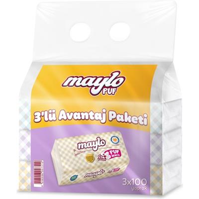 Maylo Puf Mendil 100lÜ 3 Paket