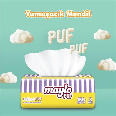 Maylo Puf Mendil 150li Tek Paket