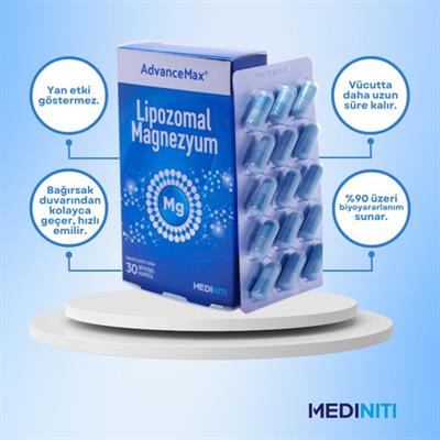 Mediniti Advancemax Lipozomal Magnezyum 30 Kapsül 8684375607501
