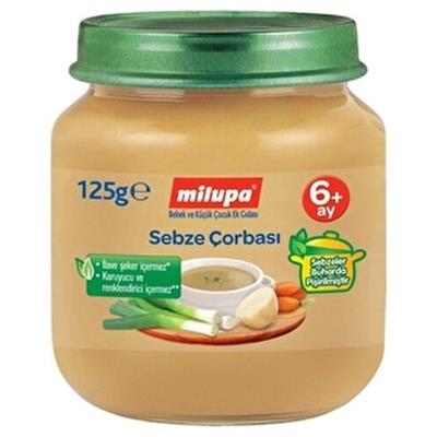 Milupa Sebze Çorbası 125 g 6+ Ay Bebekler İçin Doğal İçerik