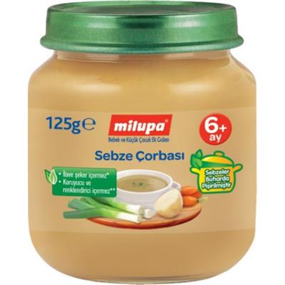 Milupa Sebze Çorbası 125 g 6+ Ay Bebekler İçin Doğal İçerik