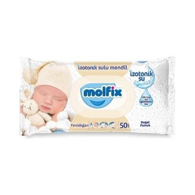 Molfix Izotonik Sulu Islak Mendil Yenidoğan 50li x 3 Paket