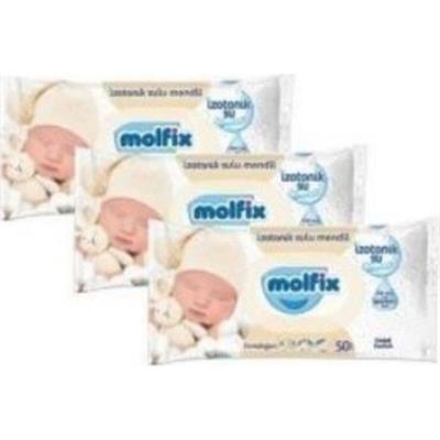 Molfix Izotonik Sulu Islak Mendil Yenidoğan 50li x 3 Paket