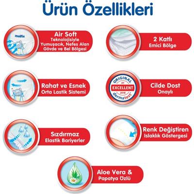 Molfix Külot Bez 6 Beden Ekstra Large Süper Fırsat Paketi 50 Adet