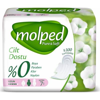 Molped Pure&Soft Hijyenik Ped Uzun 7 Adet