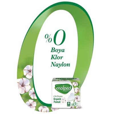 Molped Pure&Soft Organik Pamuklu Hijyenik Ped 36lı Cilt Dostu Mega Uzun Boyasız ve Klor İçermez