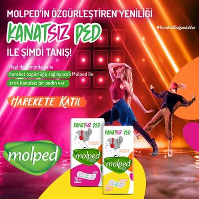 Molped Ultra Uzun Kanatsız Ped 18 Adet