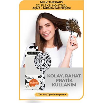 Morfose Milk Therapy Dolaşık Açıcı Saç Bakım Fırçası Tüm Saç Tiplerine Uygun 1 Adet