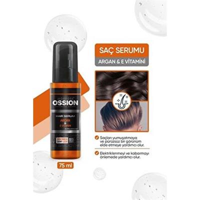 Morfose Ossion Saç Serumu Argan E Vitamini ile Parlak ve Pürüzsüz Saçlar İçin 75 ml
