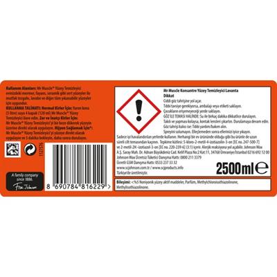 Mr Muscle  Yüzey Temizleyici 2500 ml Lavanta