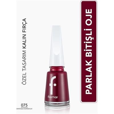 Nail Enamel Yoğun Renk Veren Uzun Süre Kalıcı Parlak Oje (075 Baroque Bordeaux) 8682536035736