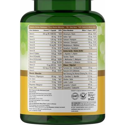 Natures Supreme Multivitamin for Men 30 Kapsül
