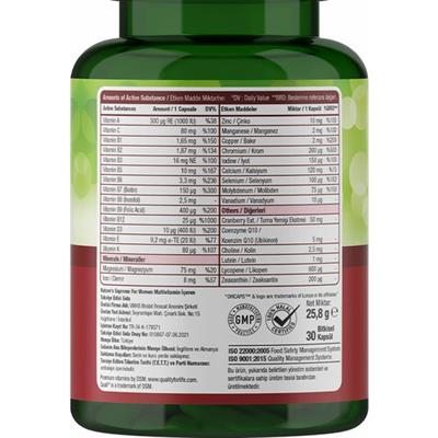 Natures Supreme Multivitamin for Women 30 Kapsül
