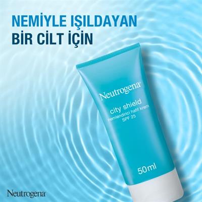 Neutrogena Hydro Boost City Shield Spf25 yüz güneş kremi içeren Nemlendirici 50ml