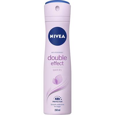 Nivea Double Effect Avokado Özlü Kadın Sprey Deodorant 150 ml – 48 Saat Koruma, Alkol İçermeyen Cilt Dostu Formül