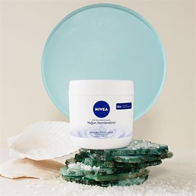 NIVEA El ve Vücut Bakım Kremi Yoğun Nemlendirici 400ml, 48 Saat Nemlendirici, Deniz Mineralleri