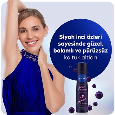 NIVEA Kadın Roll On Deodorant Pearl&Beauty Fine Fragrance,48 Saat Anti-perspirant Koruma  50ml