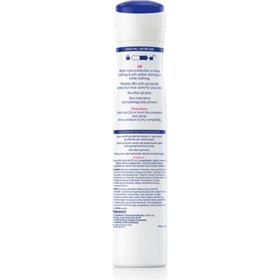 Nivea Kadın Sprey Deodorant Black & White Invisible Clear 48 Saat Anti-Perspirant Koruma 200 ml Ekonomik Boy