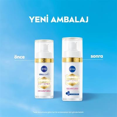 NIVEA Luminous630 Thiamidol Etkili Leke Karşıtı Cilt Serumu 30ml, Hyaluronik Asit, Cilt Tonu Eşitleyici