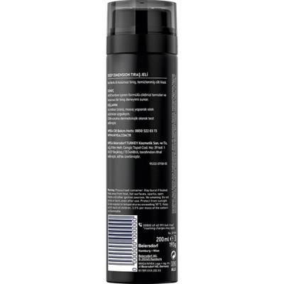 NIVEA Men Deep Dimension Tıraş Jeli 200ml; Kusursuz Tıraş