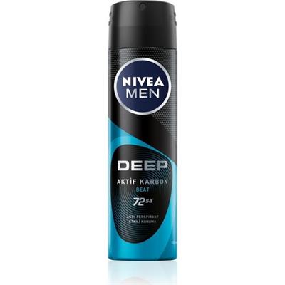 Nıvea Men Erkek Sprey Deodorant Deep Beat 150ml,72 Saat Anti-Perspirant Koruma