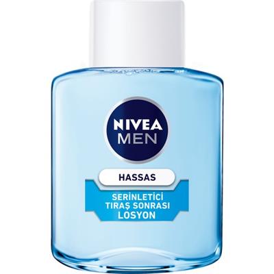 NIVEA Men Hassas Serinletici Tıraş Sonrası Losyon 100ml; Hassas Ciltler;Alkolsüz Formül; Hızlı Emilir