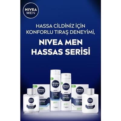 Nivea Men Hassas Tıraş Köpüğü - Papatya Özlü, Alkolsüz, 200 ml, Ultra Glide Teknolojisi ile Konforlu ve Yakın Tıraş