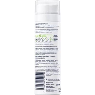 Nivea Men Hassas Tıraş Köpüğü - Papatya Özlü, Alkolsüz, 200 ml, Ultra Glide Teknolojisi ile Konforlu ve Yakın Tıraş
