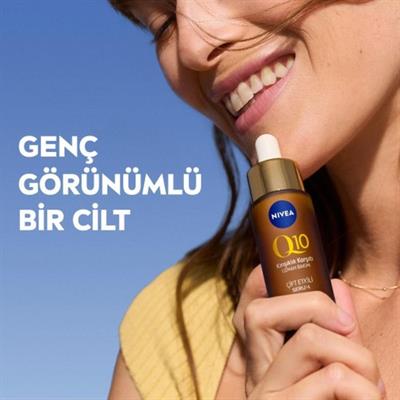 Nivea Q10 Karşıtı Çift Etkili Cilt Serumu 30ml, Saf Q10, Şekerr Sebepli Önleyici