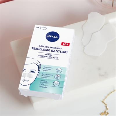 NIVEA & T-Bölgesi Temizleyici Burun Bandı 4lü