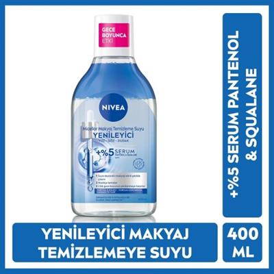 Nivea Yenileyici Micellar Makyaj Temizleme Suyu, Serum İçerikli, Pantenol, Yorgun Görünen Ciltler 400 ml