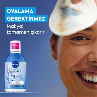 Nivea Yenileyici Micellar Makyaj Temizleme Suyu, Serum İçerikli, Pantenol, Yorgun Görünen Ciltler 400 ml