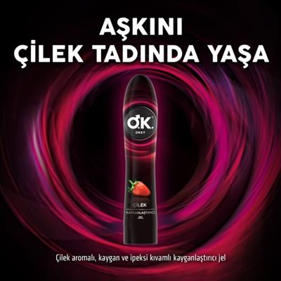 Okey Kayganlaştırıcı Jel – Çilekli 100ml