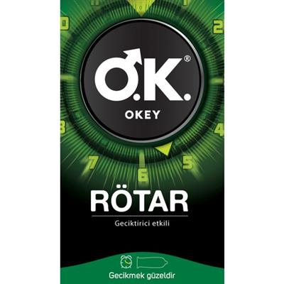 OKEY Rötar Geciktirici ve Kayganlaştırıcılı Prezervatif 10lu – Şeffaf, Elektronik Testli, Cilde Dost